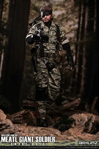 Фигурка Metal Gear Solid — Ekuaz Studio EKS010 Snake Boss Tiger Stripe Camo 1/6 