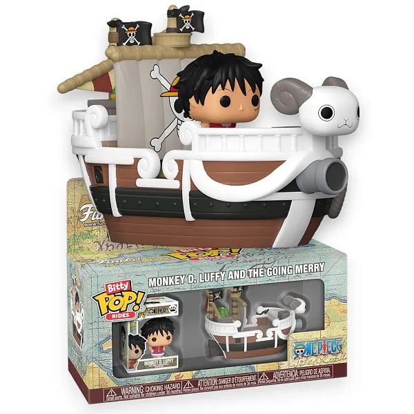 Фигурка One Piece Monkey D Luffy and the Going Merry — Funko Pop! Vinyl Bitty Rides