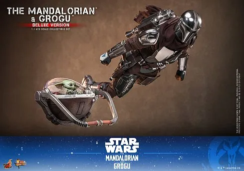 Фигурки Мандалорец и Грогу — Hot Toys MMS872 The Mandalorian and Grogu 1/6 Deluxe