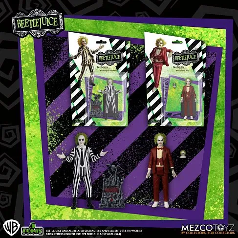 Фигурка Битлджус — Mezco Beetlejuice 5 Points Action Figure Set of 2