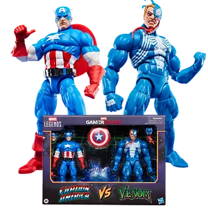 Фигурки Captain America vs Venom — Hasbro Marvel Legends Gamerverse
