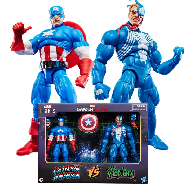 Фигурки Captain America vs Venom — Hasbro Marvel Legends Gamerverse