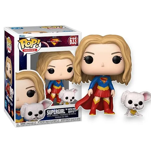 Фигурка Supergirl with Puppy Krypto — Funko Pop Vinyl 633
