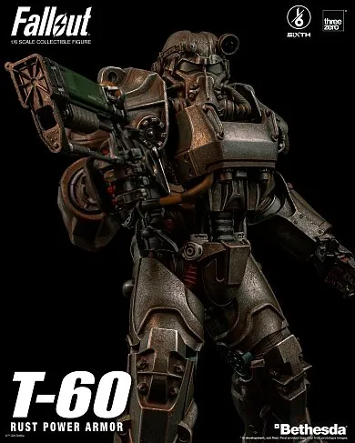 Фигурка Силовая броня — ThreeZero Fallout T-60 Rust Power Armor 1/6