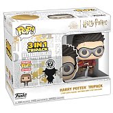 Фигурка Harry Potter — Funko Pop! Vinyl Tripack POP + Mystery Mini + Keychain