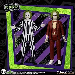 Фигурка Битлджус — Mezco Beetlejuice 5 Points Action Figure Set of 2