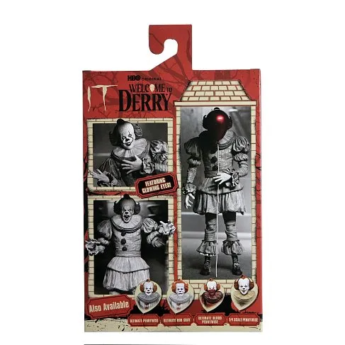 Фигурка Pennywise Black White — Neca Ultimate IT Welcome to Derry  Figure