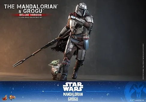 Фигурки Мандалорец и Грогу — Hot Toys MMS872 The Mandalorian and Grogu 1/6 Deluxe