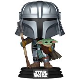 Фигурка Star Wars SWI Convention Mandalorian w Grogu Exc  —Funko Pop! Vinyl 772
