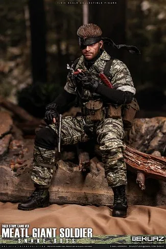Фигурка Metal Gear Solid — Ekuaz Studio EKS010 Snake Boss Tiger Stripe Camo 1/6 