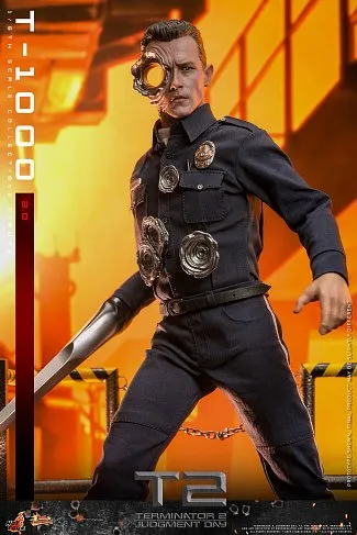 Фигурка T-1000 2.0 — Hot Toys MMS774 Terminator 2 1/6 Figure