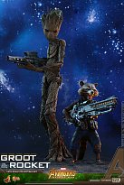 Фигурки Грута и Ракеты — Hot Toys Avengers Infinity War 1/6 Groot Rocket