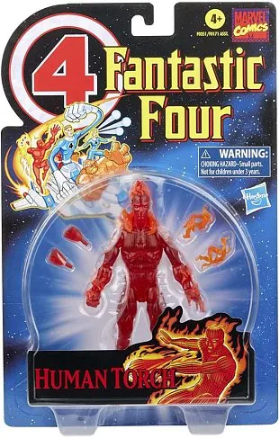 Фигурка Vintage Human Torch — Hasbro Fantastic Four Marvel Legends