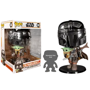 Фигурка Мандалорец — Funko Mandalorian Chrome 10 Inch Pop!