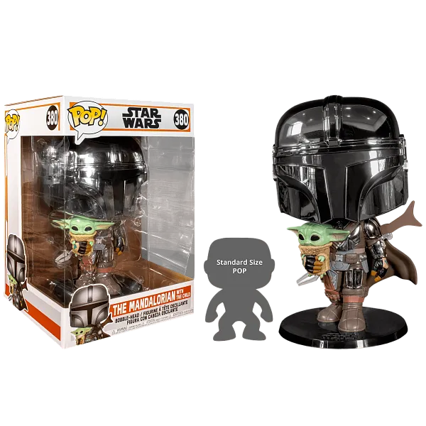 Фигурка Мандалорец — Funko Mandalorian Chrome 10 Inch Pop!
