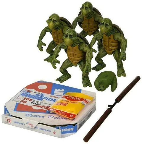 Набор Baby Turtles — Neca Teenage Mutant Ninja Turtles 4-Pack 1/4