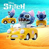 Фигурка Stitch Pull-back Car — Yume Toys Zoom Hero Lilo & Stitch Желтая машина