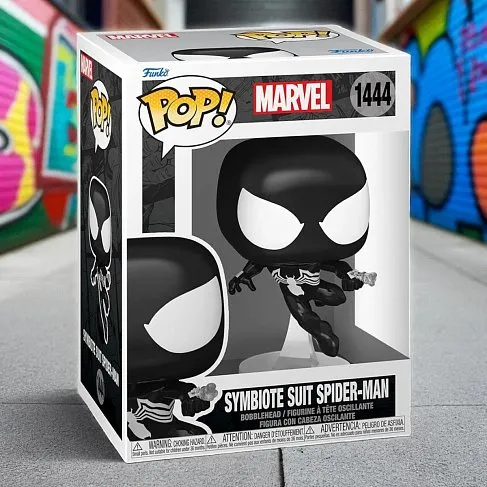Фигурка Symbiote Suit Spider-Man — Funko Pop! Vinyl 1444