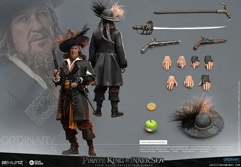 Фигурка Captain Barbossa — Ekuaz Studio x Echo Design EKS012R Pirates of the Caribbean 1/6