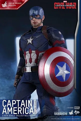 Фигурка Капитана Америки — Hot Toys MMS360 Captain America Civil War Exclusive 1/6