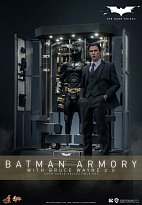 Фигурка Batman Armory with Bruce Wayne (2.0) — Hot Toys MMS750 The Dark Knight Set 1/6