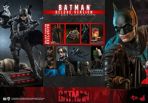 Фигурка Бэтмен 2022 — Hot Toys MMS639 The Batman Deluxe Version 1/6