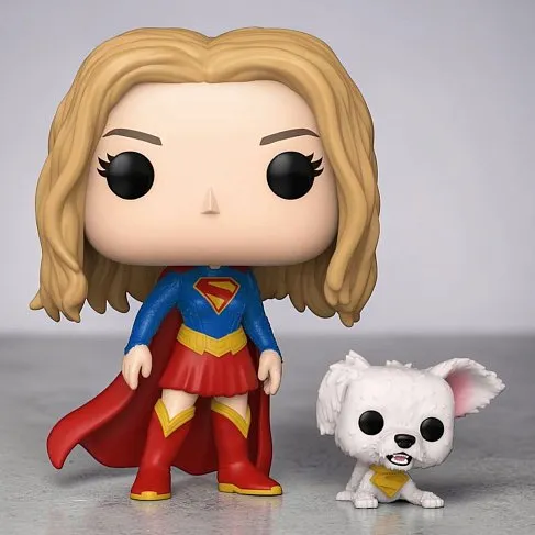 Фигурка Supergirl with Puppy Krypto — Funko Pop Vinyl 633