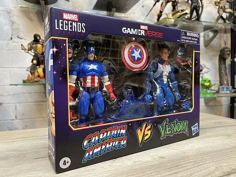 Фигурки Captain America vs Venom — Hasbro Marvel Legends Gamerverse