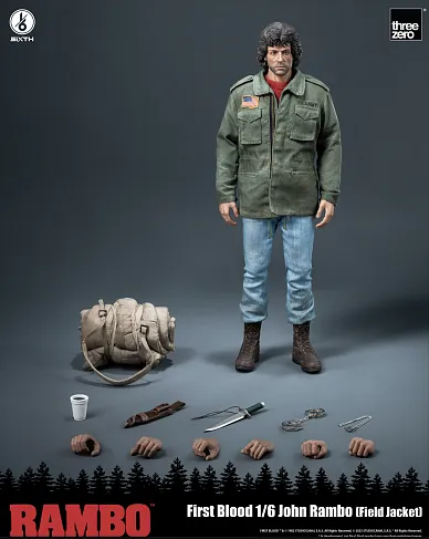 Фигурка Рэмбо — ThreeZero Rambo First Blood Field Jacket 1/6