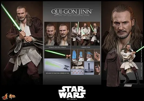 Фигурка Qui-Gon Jinn — Hot Toys MMS880 Star Wars The Phantom Menace 1/6