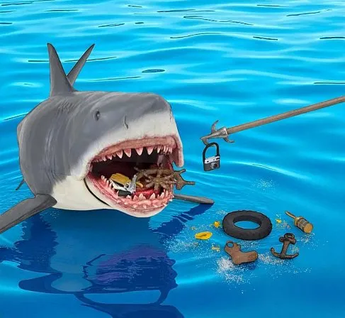Фигурка Акула Челюсти — Neca Game of Jaws 50th Anniversary Edition