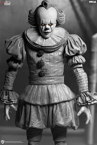 Фигурка Pennywise Black White — Neca Ultimate IT Welcome to Derry  Figure