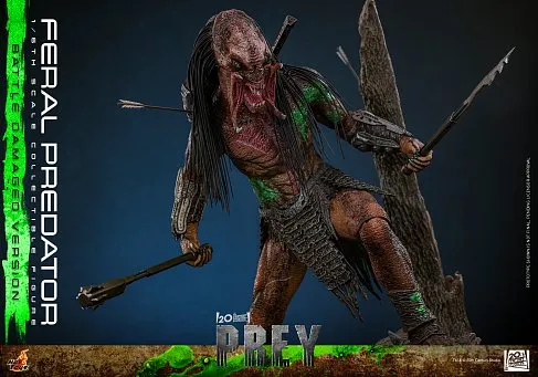 Фигурка Хищник Feral Predator Battle Damaged Version — Hot Toys TMS173 Prey 1/6