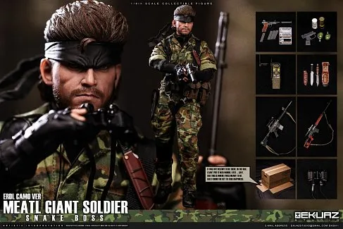 Фигурка Metal Gear Solid — Ekuaz Studio EKS011 Snake Boss ERDL Camo 1/6 