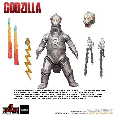 Фигурки Godzilla Destroy All Monsters — Mezco 5 Points Box Set 3