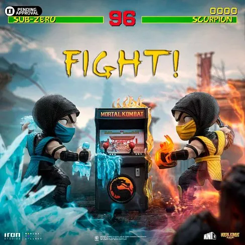 Фигурка Scorpion vs Subzero — Iron Studios Minico Mortal Kombat Arcade Set MiniCo BD
