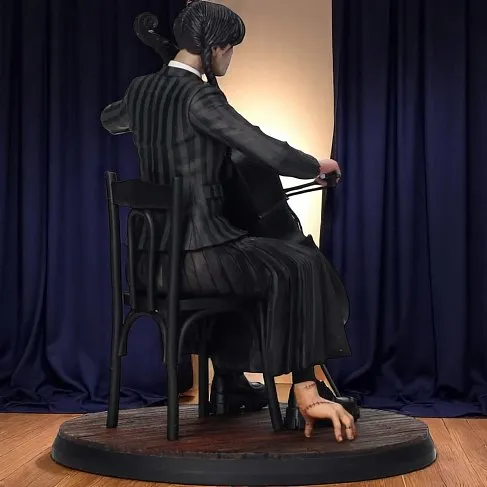 Фигурка Уэнсдей SD Toys Wednesday With Cello And Thing PVC Statue 