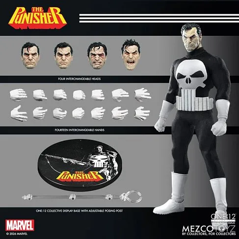 Фигурка Каратель — Mezco Marvel 1/12 Punisher