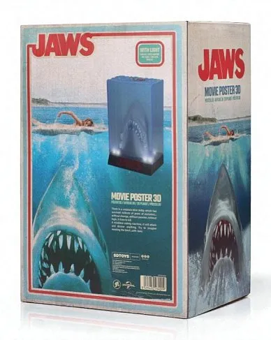 Фигурка Челюсти — SD Toys Jaws 50th Anniversary 3D Movie Poster Light-Up Figure