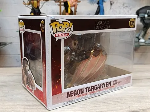 Фигурка Aegon Targaryen with Sunfyre — House of the Dragon Funko Pop! Ride 135 BD