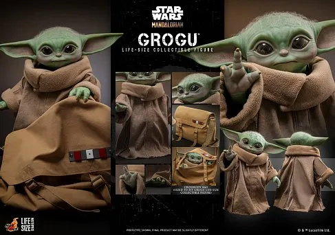 Фигурка Малыш Грогу — Hot Toys LMS015 The Mandalorian Grogu 1/1