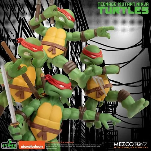 Фигурки Черепашки-Ниндзя — Mezco 5 Points TMNT Deluxe Set