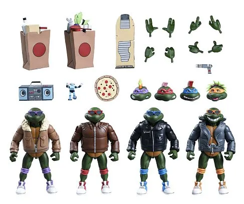 Фигурки Черепашки Ниндзя — Neca Punk Turtles 4-pack
