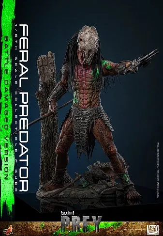 Фигурка Хищник Feral Predator Battle Damaged Version — Hot Toys TMS173 Prey 1/6