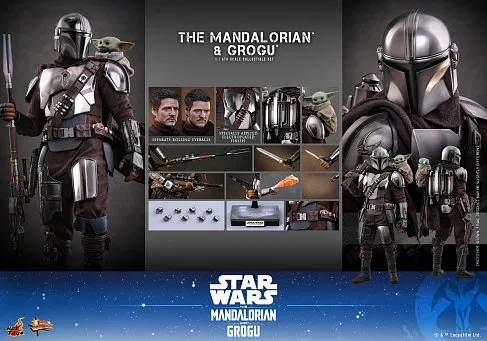 Фигурки Мандалорец и Грогу — Hot Toys MMS871 The Mandalorian and Grogu 1/6