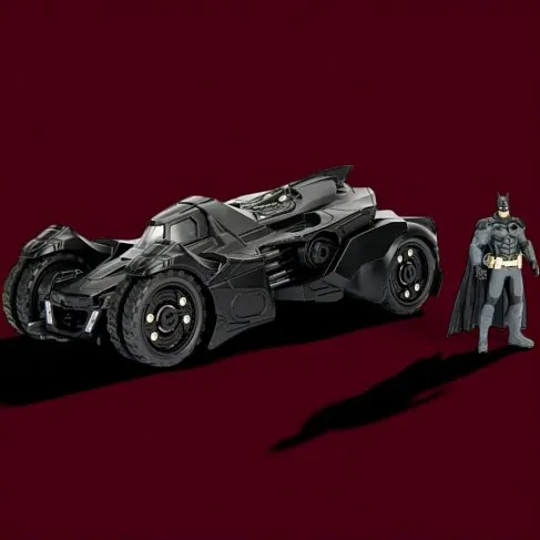 Модель Бэтмобиля — Batman Arkham Knight Diecast Model 1/24 Batmobile w figure