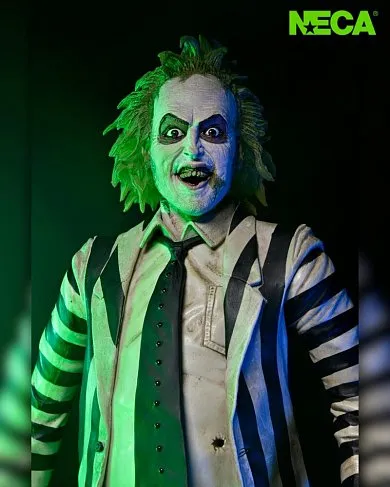 Фигурка Beetlejuice 1988 Stripe Suit — Neca Talking 1/4 Figure