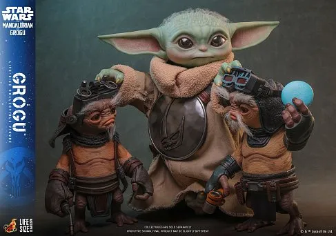 Фигурка Грогу 38 см — Hot Toys LMS016: The Mandalorian and Grogu 1/1
