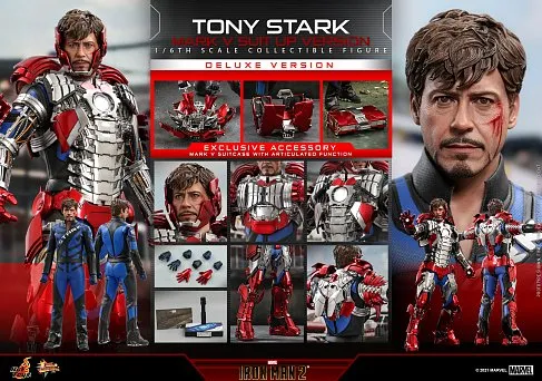 Фигурка Iron Man — Hot Toys MMS600 Tony Stark Mark V Suit up Deluxe 1/6