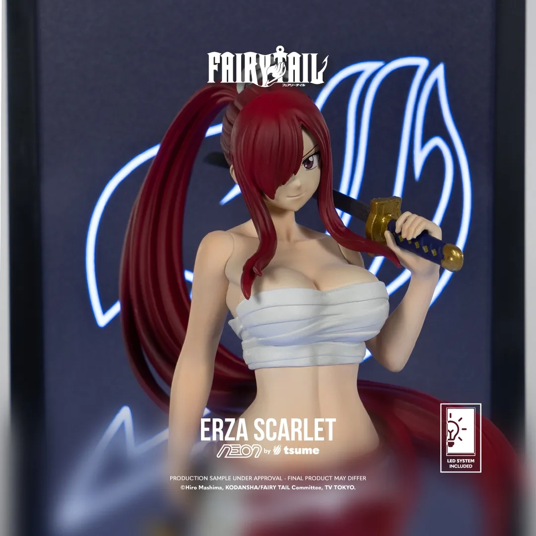 Фигурка Fairy Tail Erza Scarlet Neon — Tsume 1/9 Scale PVC Figure